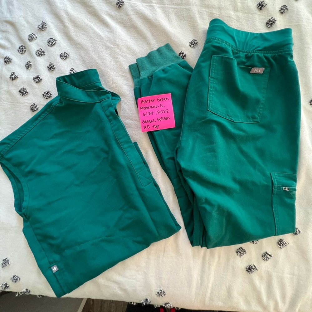 Hunter green scrubs